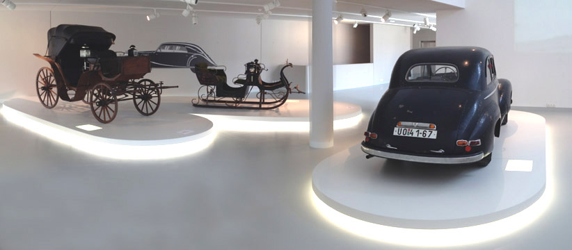  MUZEUM ČESKÉHO KAROSÁŘSTVÍ / (Museum of Czech bodywork ) Návrh a realizace expozice    nového Muzea ve Vysokém Mýtě, jejíž hlavním tématem je historie firmy Sodomka